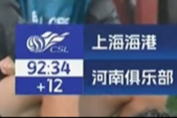 依旧超长补时！海港vs河南，下半场补时时间为12分钟