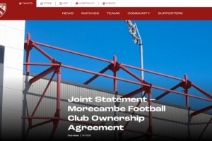 官方:莫克姆俱乐部的多数股权转让已经达成协议 官方:莫克姆俱乐部的多数股权转让已经达成协议