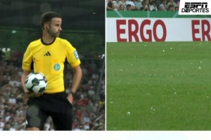 ESPN:勒沃库森德国杯首轮比赛因冰雹中断 ESPN:勒沃库森德国杯首轮比赛因冰雹中断