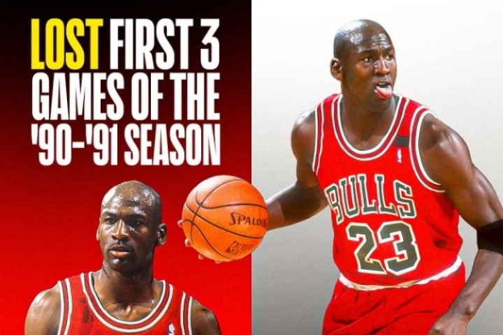 美媒:乔丹90-91赛季开局三连败后 直到98年退役未再有过三连败 美媒:乔丹90-91赛季开局三连败后 直到98年退役未再有过三连败