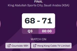 男篮亚洲杯决赛:三节结束中国71-68领先澳大利亚三分! 男篮亚洲杯决赛:三节结束中国71-68领先澳大利亚三分!