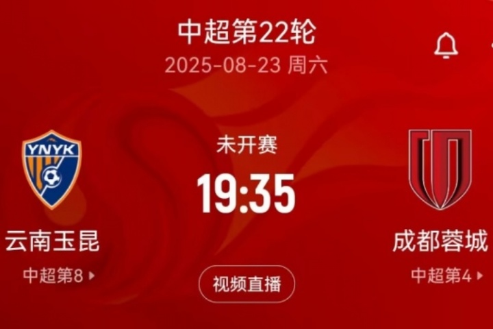 “三四名决赛”?本周末中超玉昆将战蓉城,双方足协杯半决赛均负 “三四名决赛”?本周末中超玉昆将战蓉城,双方足协杯半决赛均负