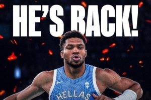 15分钟砍25+10!波尔津吉斯谈字母哥:他看起来非常棒 15分钟砍25+10!波尔津吉斯谈字母哥:他看起来非常棒