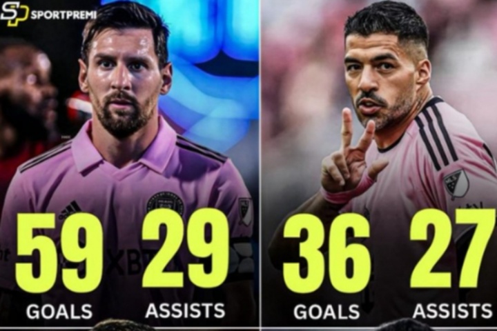 兄弟足球!前巴萨U40四人组在迈阿密数据:梅西59+29,苏牙36+27 兄弟足球!前巴萨U40四人组在迈阿密数据:梅西59+29,苏牙36+27