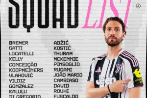 尤文意甲首轮大名单:洛卡特利领衔,DV9、戴维、伊尔迪兹在列 尤文意甲首轮大名单:洛卡特利领衔,DV9、戴维、伊尔迪兹在列