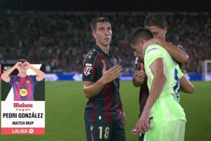 1进球2关键传球,佩德里当选巴萨3-2莱万特一役全场最佳 1进球2关键传球,佩德里当选巴萨3-2莱万特一役全场最佳