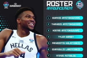 真兄弟篮球!字母三兄弟携手入选希腊男篮欧锦赛12人名单 真兄弟篮球!字母三兄弟携手入选希腊男篮欧锦赛12人名单