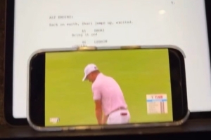 时间管理!詹姆斯晒一边看剧本一边看高尔夫:工作的同时工作! 时间管理!詹姆斯晒一边看剧本一边看高尔夫:工作的同时工作!