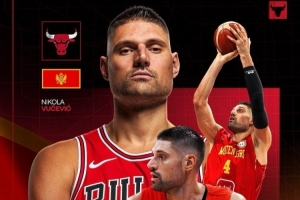 公牛官推:祝代表黑山出战的武切维奇在男篮欧锦赛好运 公牛官推:祝代表黑山出战的武切维奇在男篮欧锦赛好运