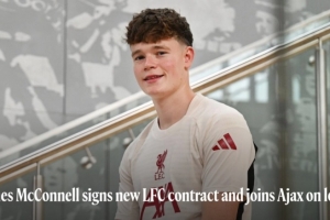 官方:利物浦20岁中场麦康奈尔租借加盟阿贾克斯 官方:利物浦20岁中场麦康奈尔租借加盟阿贾克斯