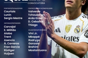 皇马公布对阵马洛卡名单:姆巴佩领衔,维尼修斯、罗德里戈在列 皇马公布对阵马洛卡名单:姆巴佩领衔,维尼修斯、罗德里戈在列