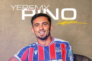 官方:水晶宫签下黄潜22岁边锋皮诺 据悉转会费3000万欧+浮动 官方:水晶宫签下黄潜22岁边锋皮诺 据悉转会费3000万欧+浮动