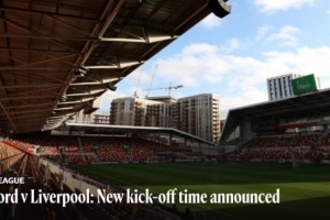 利物浦官方:欧冠赛程公布后,客战布伦特福德开球时间提前3小时 利物浦官方:欧冠赛程公布后,客战布伦特福德开球时间提前3小时