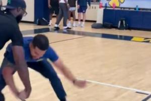 牛爷爷这运球啊！杰伦-布朗被球迷生断 好在隔扣找回面子😂