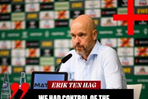 依旧控制😂滕哈赫:上半场我们控制了比赛,但丢了个不该丢的球 依旧控制😂滕哈赫:上半场我们控制了比赛,但丢了个不该丢的球