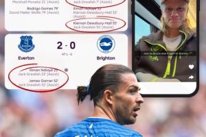 想他了吗?格拉利什2场4助,哈兰德开吹:杰克-德布劳内在埃弗顿 想他了吗?格拉利什2场4助,哈兰德开吹:杰克-德布劳内在埃弗顿