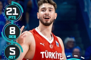 申京13投8中&三分3中2得到21分8板5助 赛后当选全场最佳 申京13投8中&三分3中2得到21分8板5助 赛后当选全场最佳