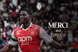 据悉转会费1300万欧!摩纳哥官方:28岁瑞士前锋恩博洛加盟雷恩 据悉转会费1300万欧!摩纳哥官方:28岁瑞士前锋恩博洛加盟雷恩