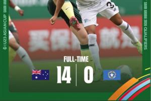 太残暴了!U22国足同组:澳大利亚14-0狂胜北马里亚纳,狂轰49脚 太残暴了!U22国足同组:澳大利亚14-0狂胜北马里亚纳,狂轰49脚