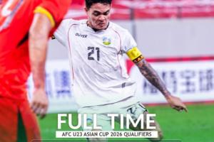 打破U22国足球门的东帝汶队长 在发布会上说不上话&只能一笑而过 打破U22国足球门的东帝汶队长 在发布会上说不上话&只能一笑而过