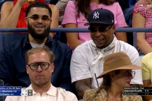 当当观众!范弗里特现场观战美国网球公开赛 当当观众!范弗里特现场观战美国网球公开赛