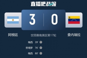 TyC为阿根廷队评分:梅西9分全场最高,阿尔马达8分,劳塔罗7分 TyC为阿根廷队评分:梅西9分全场最高,阿尔马达8分,劳塔罗7分