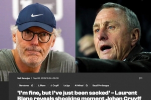 布兰科:白天我和克鲁伊夫聊新赛季,晚上却在电视看他被巴萨解雇 布兰科:白天我和克鲁伊夫聊新赛季,晚上却在电视看他被巴萨解雇