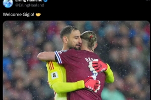 重磅新援加盟!哈兰德社媒晒同多纳鲁马相拥合照:欢迎,吉吉奥! 重磅新援加盟!哈兰德社媒晒同多纳鲁马相拥合照:欢迎,吉吉奥!