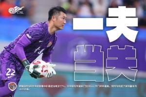 韩镕泽8月联赛扑救成功率达77%,完成并列最多的20次扑救 韩镕泽8月联赛扑救成功率达77%,完成并列最多的20次扑救