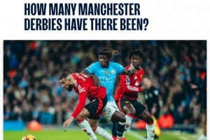 曼市德比数据:曼城62胜曼联80胜54场战平,历史首战在1891年 曼市德比数据:曼城62胜曼联80胜54场战平,历史首战在1891年