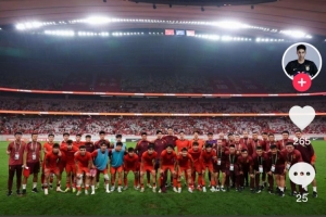 于金永社媒庆祝U22国足出线:加油兄弟们,越来越好! 于金永社媒庆祝U22国足出线:加油兄弟们,越来越好!