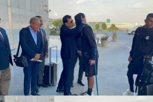 曼市德比还能上吗?马尔穆什世预赛伤退,拄拐回到开罗 曼市德比还能上吗?马尔穆什世预赛伤退,拄拐回到开罗