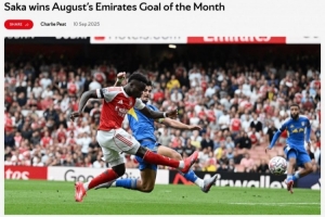 阿森纳8月最佳进球:萨卡对阵利兹联小角度抽射破门 阿森纳8月最佳进球:萨卡对阵利兹联小角度抽射破门