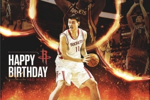 球队名宿!休斯敦火箭官方祝福姚明45岁生日快乐! 球队名宿!休斯敦火箭官方祝福姚明45岁生日快乐!
