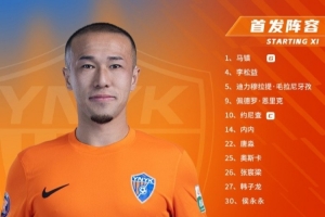 上海海港vs云南玉昆 本场比赛首发阵容出炉 上海海港vs云南玉昆 本场比赛首发阵容出炉