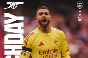 阿森纳发布对阵诺丁汉森林海报:门将拉亚单人出镜 阿森纳发布对阵诺丁汉森林海报:门将拉亚单人出镜