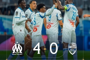 马赛4-0大胜洛里昂:格林伍德点射破门,帕瓦尔斩获马赛生涯首球 马赛4-0大胜洛里昂:格林伍德点射破门,帕瓦尔斩获马赛生涯首球