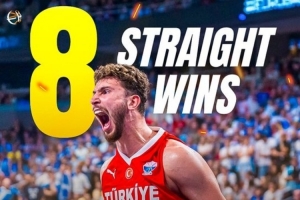 土耳其男篮豪取8连胜 创队史在欧锦赛上的连胜纪录 土耳其男篮豪取8连胜 创队史在欧锦赛上的连胜纪录