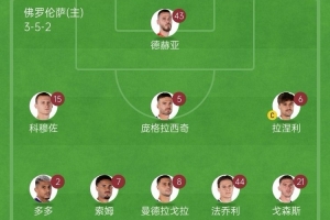 那不勒斯vs佛罗伦萨首发:德布劳内霍伊伦先发,哲科德赫亚出战 那不勒斯vs佛罗伦萨首发:德布劳内霍伊伦先发,哲科德赫亚出战