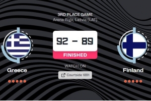 欧锦赛季军战希腊34罚22中 芬兰25罚20中 欧锦赛季军战希腊34罚22中 芬兰25罚20中