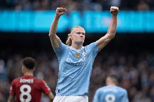 哈兰德50个英超主场打进50球,英超历史上仅希勒效率更高 哈兰德50个英超主场打进50球,英超历史上仅希勒效率更高