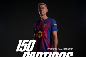 103球20助攻!巴萨官方发布莱万150场里程碑纪念海报 103球20助攻!巴萨官方发布莱万150场里程碑纪念海报