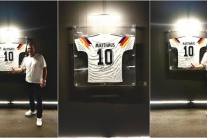 马特乌斯捐赠球衣在罗马奥林匹克球场展览,在这赢得世界杯欧洲杯 马特乌斯捐赠球衣在罗马奥林匹克球场展览,在这赢得世界杯欧洲杯