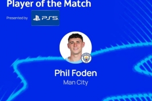 助攻哈兰德打破僵局!福登当选曼城2-0那不勒斯全场最佳球员 助攻哈兰德打破僵局!福登当选曼城2-0那不勒斯全场最佳球员