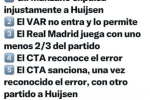 承认误判但仍维持禁赛!赫伊森社媒:可真给西班牙足球长脸啊 承认误判但仍维持禁赛!赫伊森社媒:可真给西班牙足球长脸啊
