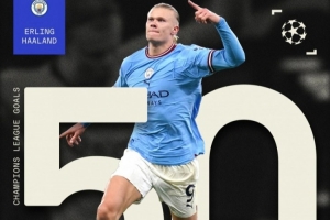 哈兰德是历史第10位欧冠50球球员,萨尔茨堡8球多特15球曼城27球 哈兰德是历史第10位欧冠50球球员,萨尔茨堡8球多特15球曼城27球