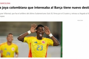 不去巴萨!每体:哥伦比亚新星内塞尔已和克鲁赛罗预签合同 不去巴萨!每体:哥伦比亚新星内塞尔已和克鲁赛罗预签合同