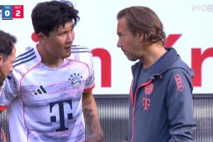 没仁了!金玟哉受伤,镜头给到看台上满面愁容的德雷森和埃贝尔 没仁了!金玟哉受伤,镜头给到看台上满面愁容的德雷森和埃贝尔