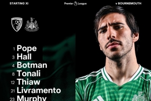 伯恩茅斯vs纽卡首发:A-希门尼斯、沃尔特马德、托纳利在列 伯恩茅斯vs纽卡首发:A-希门尼斯、沃尔特马德、托纳利在列