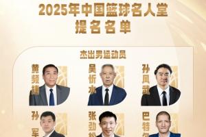 2025年中国篮球名人堂提名名单:孙军/张劲松/巴特尔/隋菲菲在列 2025年中国篮球名人堂提名名单:孙军/张劲松/巴特尔/隋菲菲在列